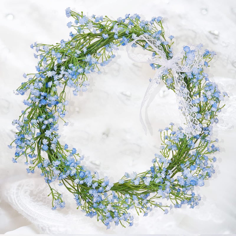 LYLYFAN Babys Breath Artificial Flowers,12 Pcs Gypsophila Faux Flowers for Wedding Party Home Garden Decoration Blue - Image 5