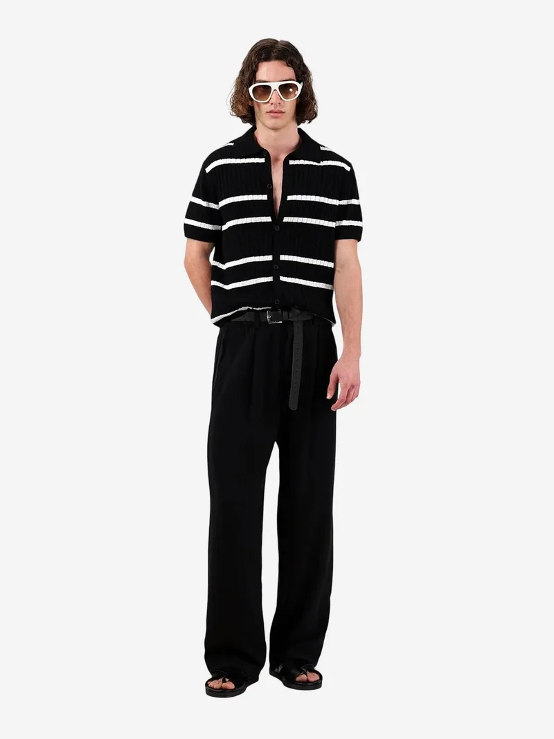 Giesto GIESTO Wide Leg Pleated Trousers