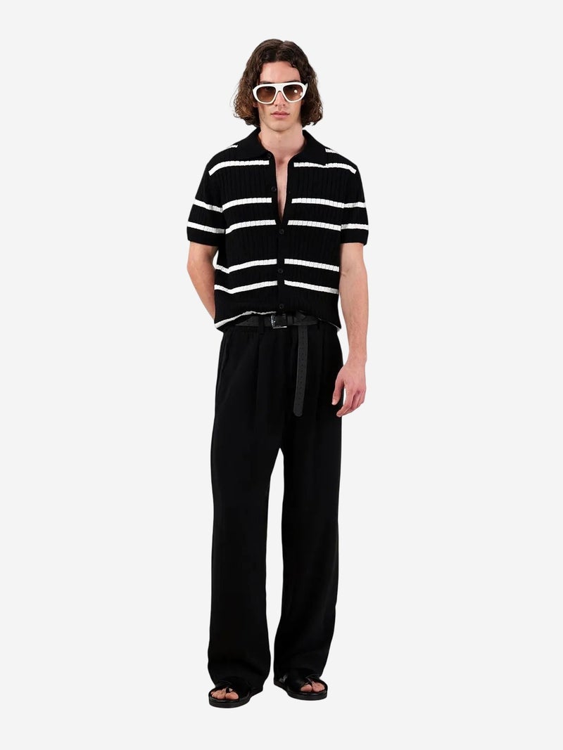 GIESTO Wide Leg Pleated Trousers - Image 2