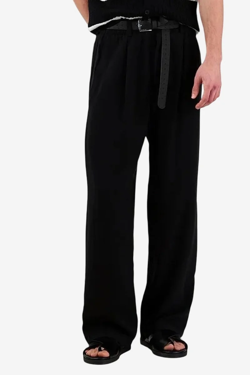 GIESTO Wide Leg Pleated Trousers