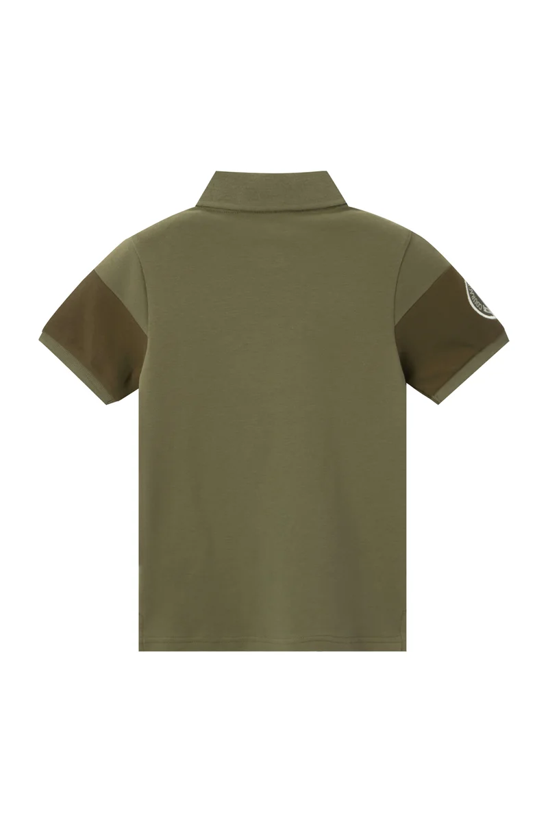 جيوردانو قميص بولو أخضر بشعار أسد للأولاد