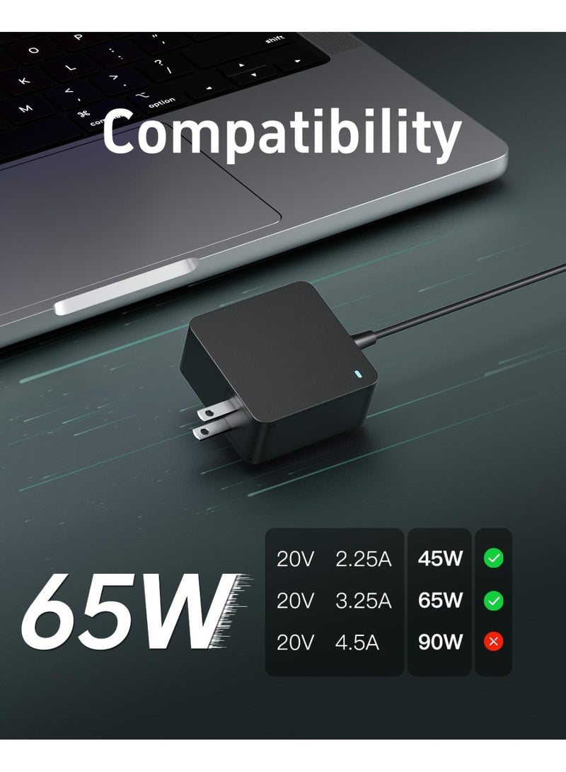 شاحن لاب توب 65/45 وات – محول تيار متردد نحيف وموثوق، شحن سريع ومتين للاستخدام اليومي - Image 2