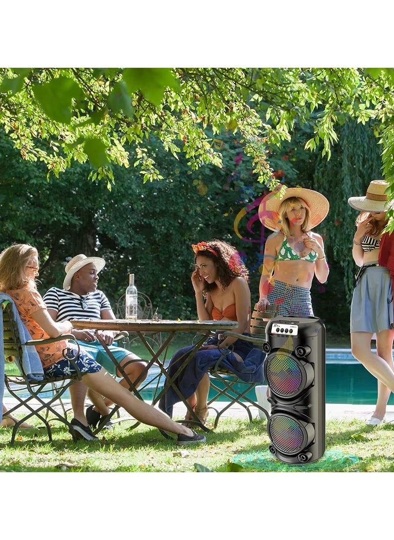 Portable Wireless Speaker ZQS6223 with Mic Black