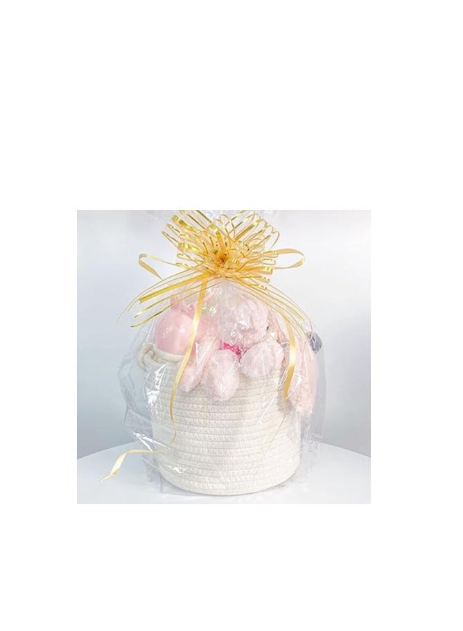 أوريتي سلة منسوجة صغيرة، سلة تخزين حبل القطن - Image 4