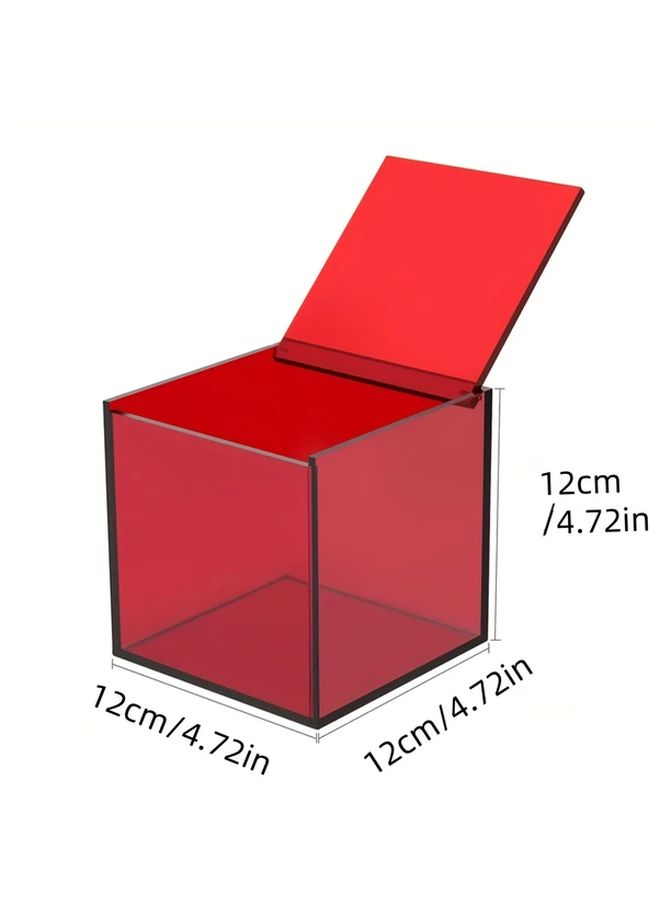Green Acrylic Flip Lid Storage Boxes for Toys Blind Boxes Cosmetics Organizer Stackable Desktop Case - Image 2