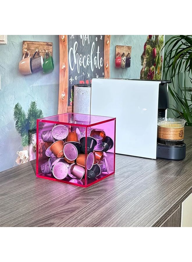 Green Acrylic Flip Lid Storage Boxes for Toys Blind Boxes Cosmetics Organizer Stackable Desktop Case - Image 4