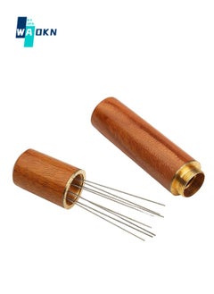 Wooden Handle Needle Coffee Tamper, Espresso Dispensing Stirring Tool, Professional Barista Hand Needle Tool 8 Pin 0.4mm Natural Wood Handle and Storage Box - pzsku/ZA7FD696730BB3C0DB18DZ/45/_/1705837420/60b67442-55bc-48e0-b10a-e5437b5c4e8c