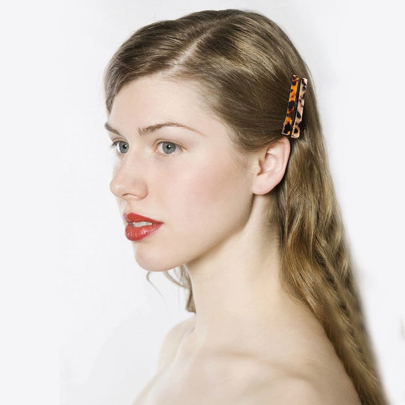Cobahom 6 Pack Leopard Print Hair Clips Duckbill Hair Clip Metal Duck Teeth Hair Pins Chic Tortoise Shell Hair Barrettes for Women and Girls - Image 2
