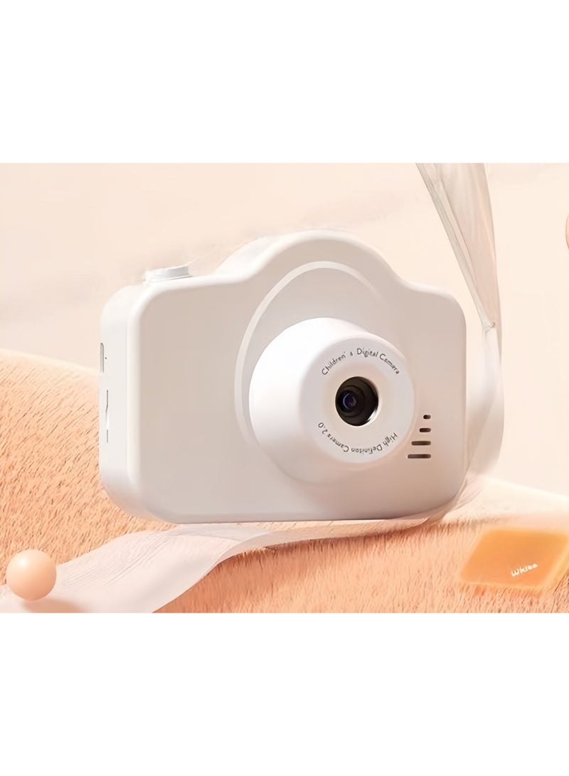 HD Dual-Camera Digital Camera, 1080P Children's Digital Camera, with 40 Megapixels, 32GB Memory Card, 4x Zoom, MP3 Function, Multiple Games, Suitable for Girls, Boys, Teenagers, Students, White - Image 2