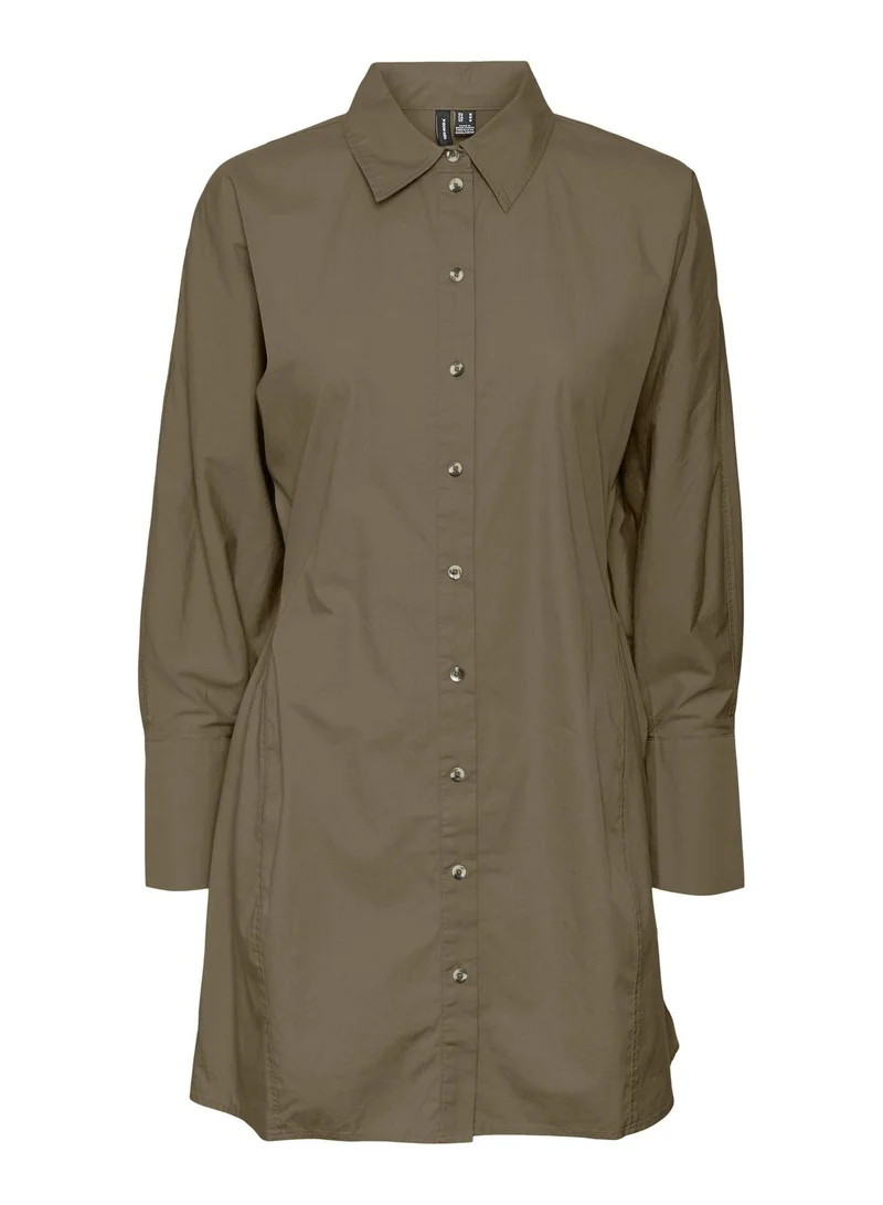 VERO MODA Collared Button-Down Dress