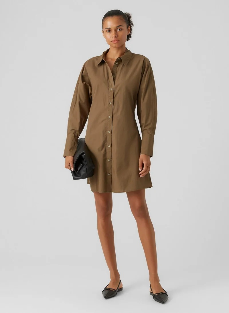 VERO MODA Collared Button-Down Dress
