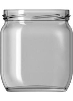 Viyalente 10 Pieces White Metal Lid Glass Jar 425 cc HSR425  - Image 2