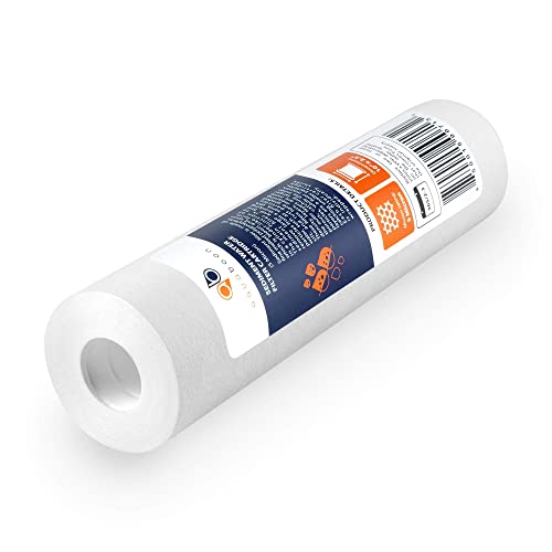 Aquaboon 5 Micron 10 x 2.5 House Water Filters Cartridges, Set of 12 | Sediment & Carbon Filter Replacements Compatible with WHKF-WHWC, P5, WHKF-GD05 - Image 3