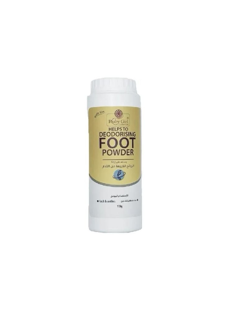 Ruby Girl Foot Powder – Helps Deodorizing & Soothing Feet (100g) - Image 1