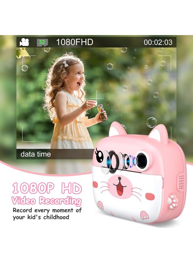 GREENKINDER Kids Camera Instant Print,2.5K Digital Video Instant Print Camera for Kids, Selfie Toddler Cameras with No Ink Print Paper & 32G SD Card, Christams Birthday Gifts for Girls Boys Age 3-12 - Image 3