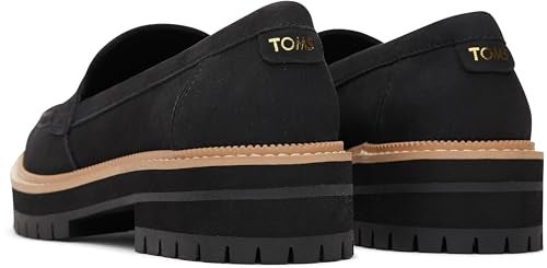 TOMS أحذية لوفرز كاجوال تومز للنساء كارّا برباط سهل - أسود - مقاس 8.5 B - Image 5