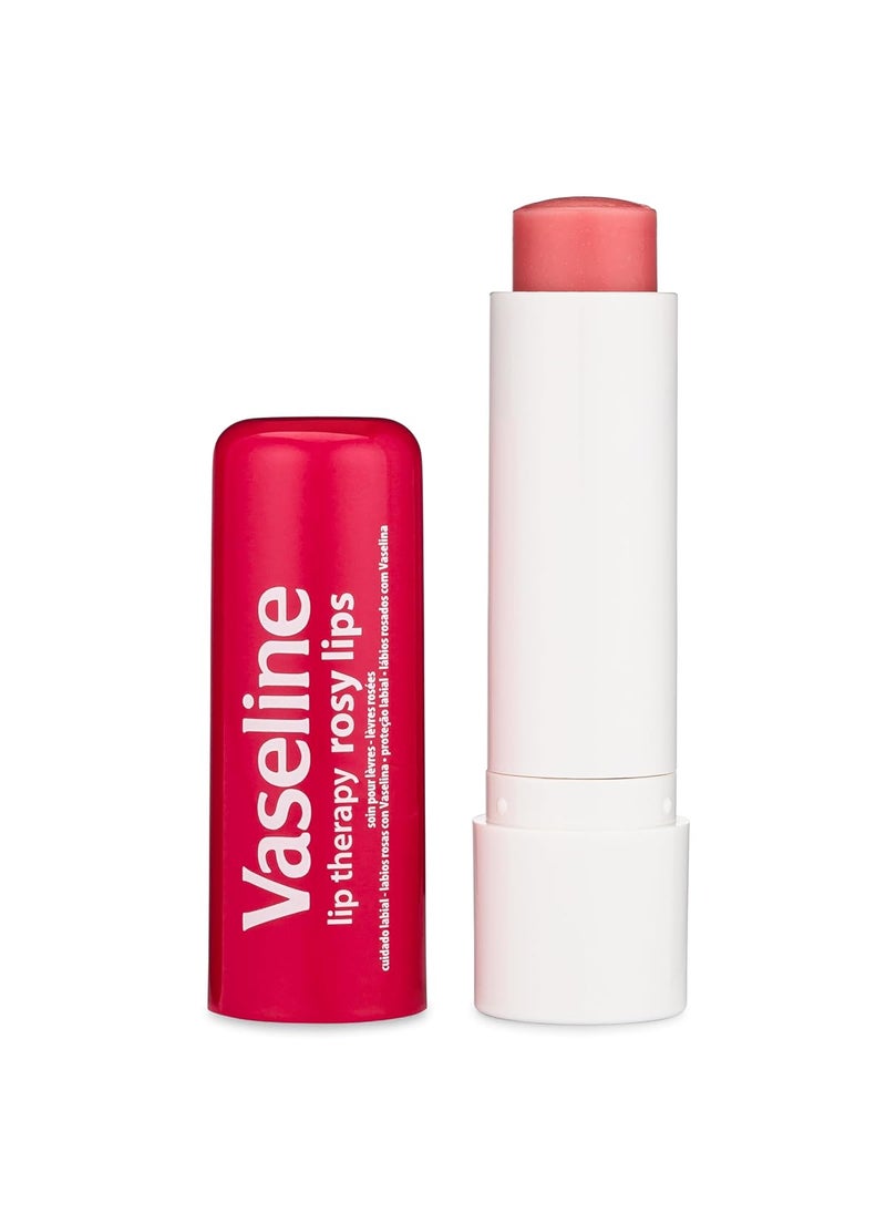 Vaseline Vaseline Lip Therapy Care Rosy FastActing Nourishment Ideal for Chapped Dry Cracked or Damaged Lips Lip Balm 4Pack 016 Oz Each  - Image 3