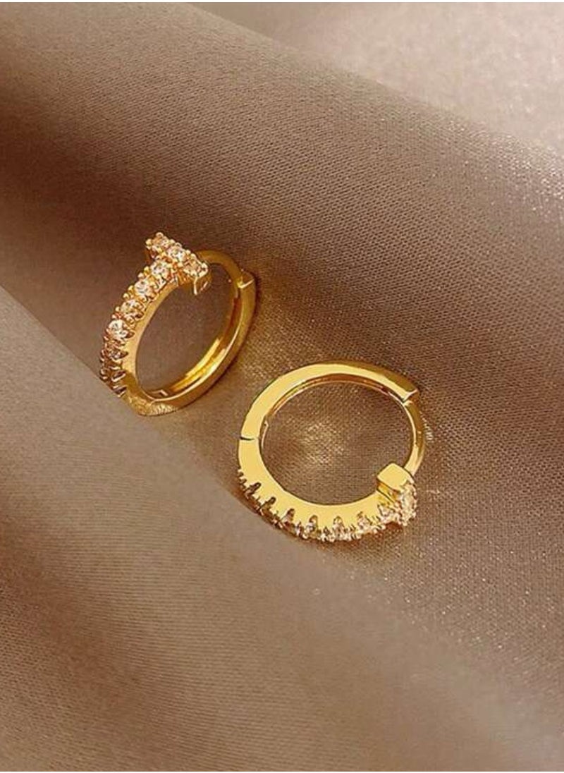 JewelryPalace - 18k Gold Plated Stainless Steel Earring For Women - Image 1