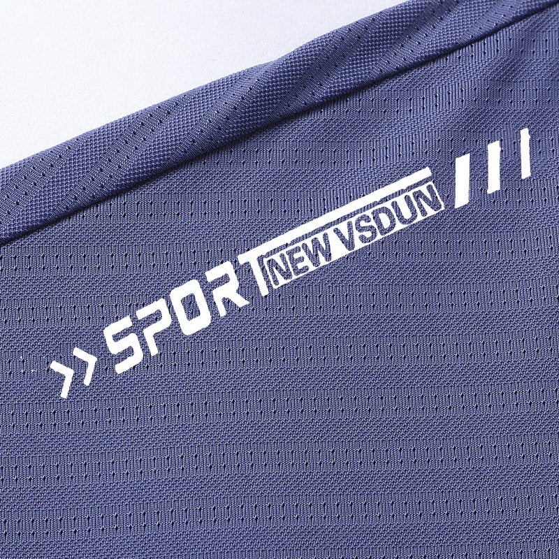 2024 Sports Leisure Round Neck Plus Size Mesh Ice Silk T-Shirt Men'S Breathable Elastic Quick-Drying Loose Explosion - Image 4