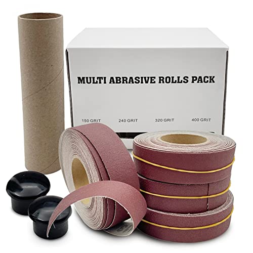 LYFJXX Emery Cloth Roll, 150 240 320 400 Grit Abrasive Sand Paper Roll, Emery Cloth Assortment, Emery Cloth for Metal, Each roll, 8 Meter - Image 3