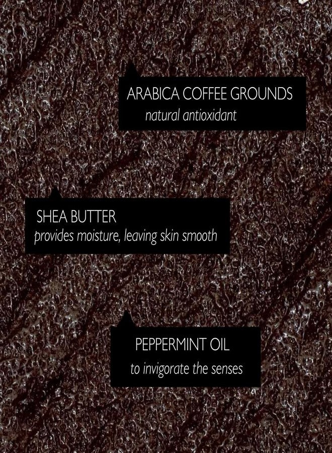 UpCircle Exfoliating Coffee Body Scrub with Peppermint 220ml - Sea Salt, Eucalyptus + Coconut Oil - Exfoliates Your Skin + Improves Circulation - Natural, Vegan Exfoliator For Soft, Smooth Skin - Image 3