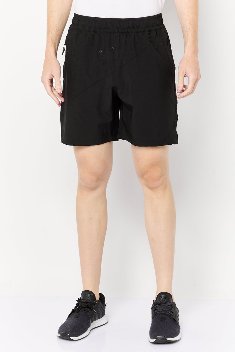 Athletex Men Sportswear Fit 2 Pcs Training Shorts, Black - Image 1