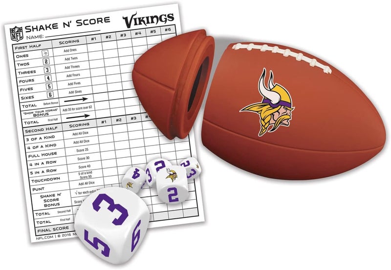 Master Pieces NFL Shake N' Score Travel Dice Game - Image 2