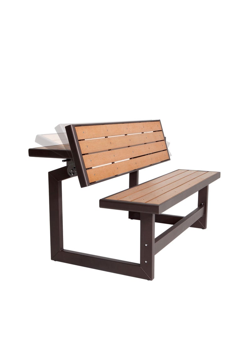 Lifetime - Lifetime, Convertible Bench, 55.5", 2 year limited warranty, Colour Light Brown - Image 1