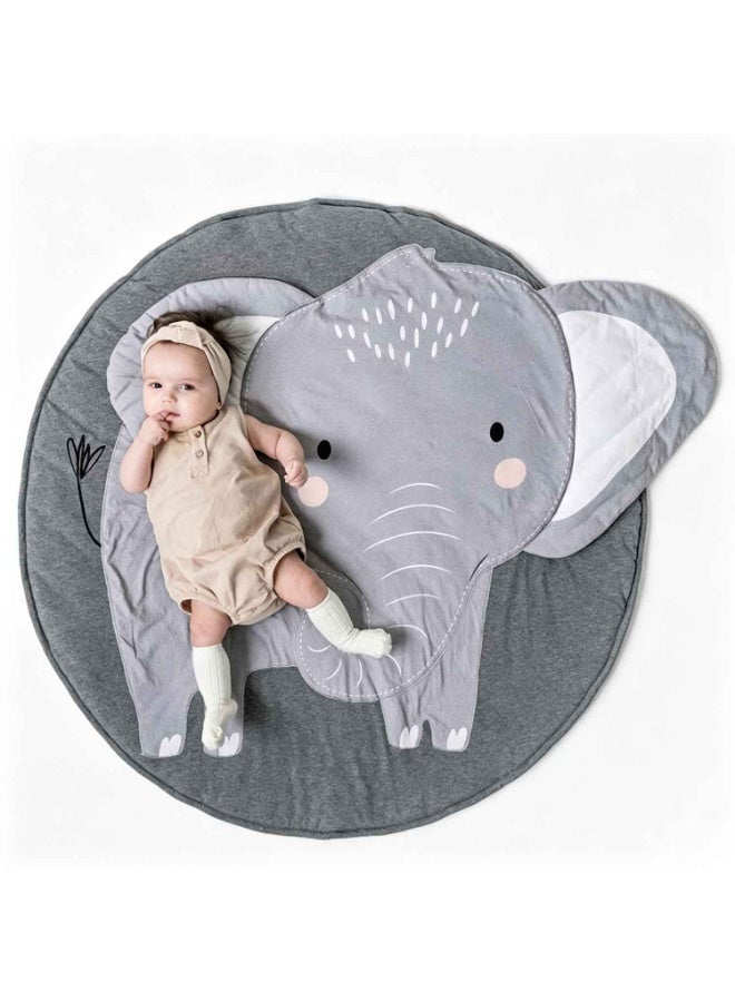 Modern Area Rugs, Cartoon Pattern Baby Play Mat,Ultra Soft Indoor Pad Crawling Blanket Carpet,Decor for Children Bedroom Home Decor(Elephant) - Image 1