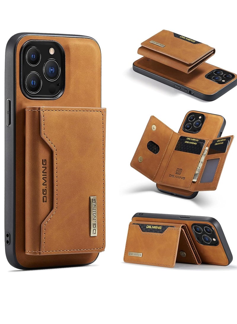 iPhone 15 Plus protection case, back cover with detachable magnetic ID card wallet, shockproof case, made of thermoplastic polyurethane  - Image 1