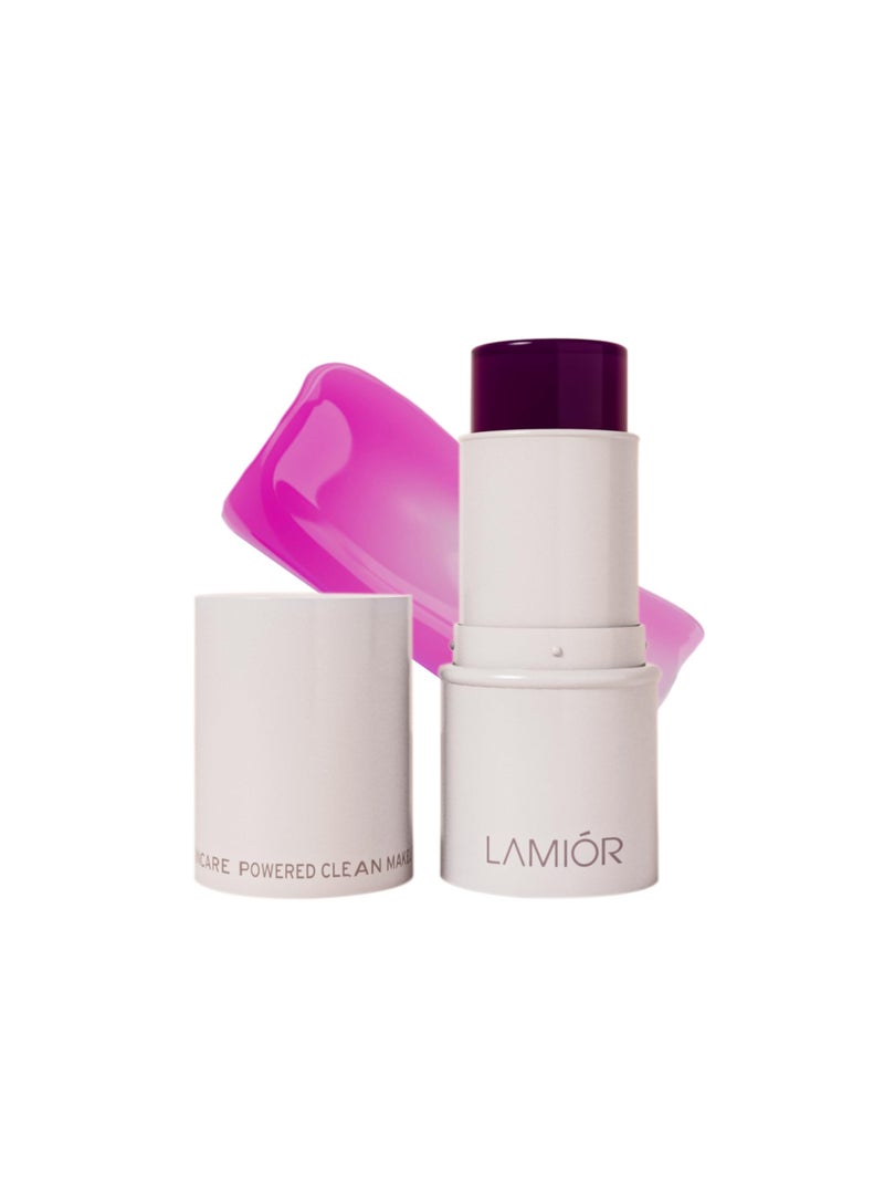 LAMIOR Bouncy Jelly Lip & Cheek Stain - Orchid Haze | 90% Natural, Hydrating, Buildable Color | Skincare-Powered, Vegan, Cruelty-Free, Non-Comedogenic & Long-Lasting - Image 1
