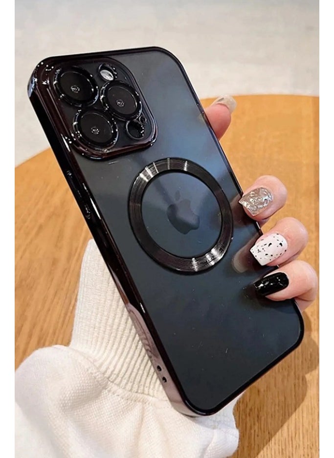 Voyo Apple iPhone 14 Pro Max Logo Detailed Silicone Black Camera Protection mega MF-VY-11A  - Image 4