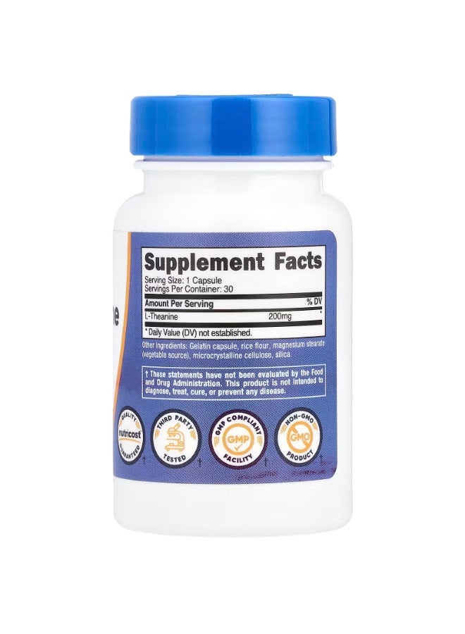 نوتريكوست، إل-ثيانين، 200 ملغ، 30 كبسولة - Image 2