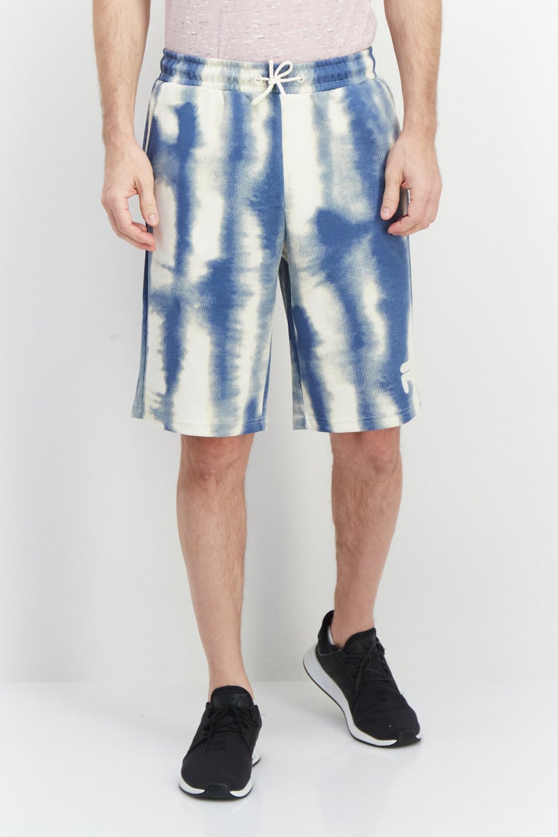 FILA شورتات خارجية فضفاضة للرجال من كاساريس أوب، أزرق غامق - Image 1