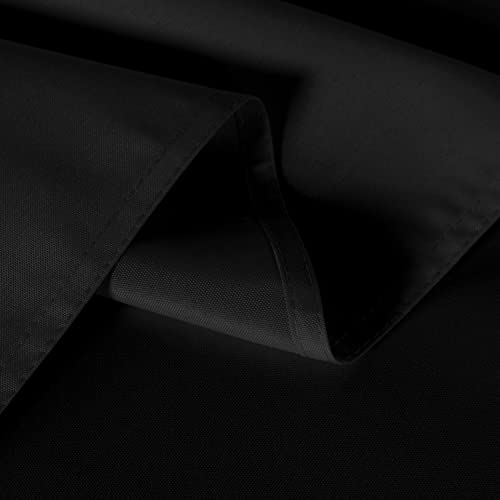 sancua 2 Pack Black Tablecloth 60 x 102 Inch, Rectangle 6 Feet Table Cloth - Stain and Wrinkle Resistant Washable Polyester Table Cover for Dining Tables, Buffet Parties and Camping - Image 5