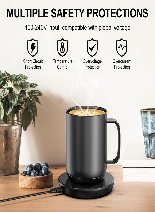Underhub Charging Coaster 2 Compatible with Embo Temperature Control Smart Mug 2 and 1 - Mug Power Cord - Charger Dock Base for Wireless Warmer Cup Accessories (Black) - Image 2