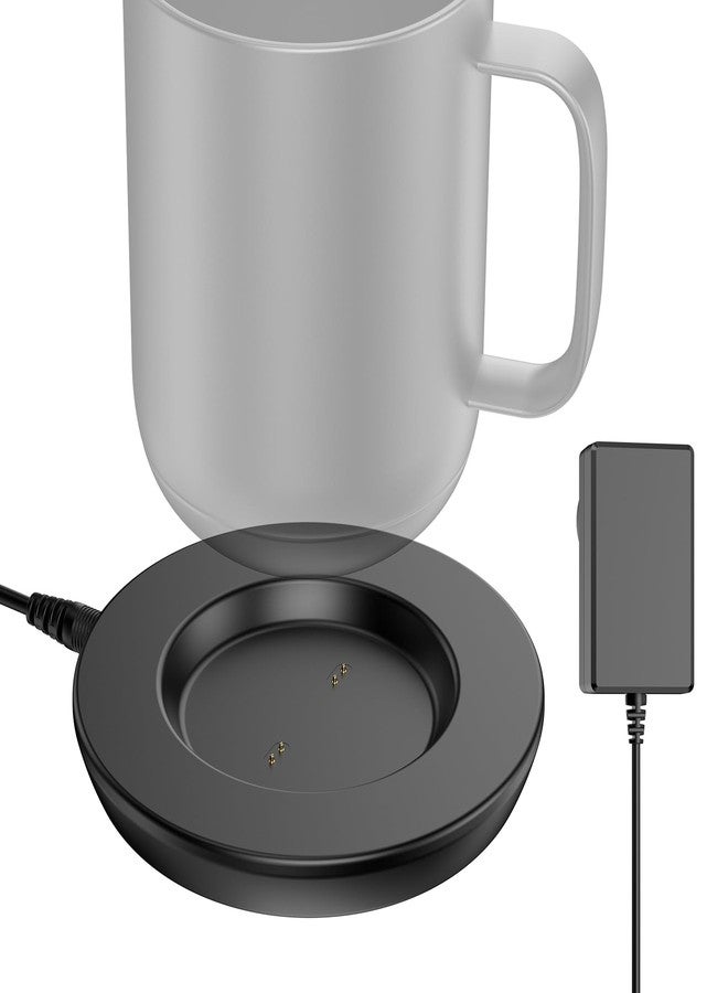 Underhub Charging Coaster 2 Compatible with Embo Temperature Control Smart Mug 2 and 1 - Mug Power Cord - Charger Dock Base for Wireless Warmer Cup Accessories (Black) - Image 1