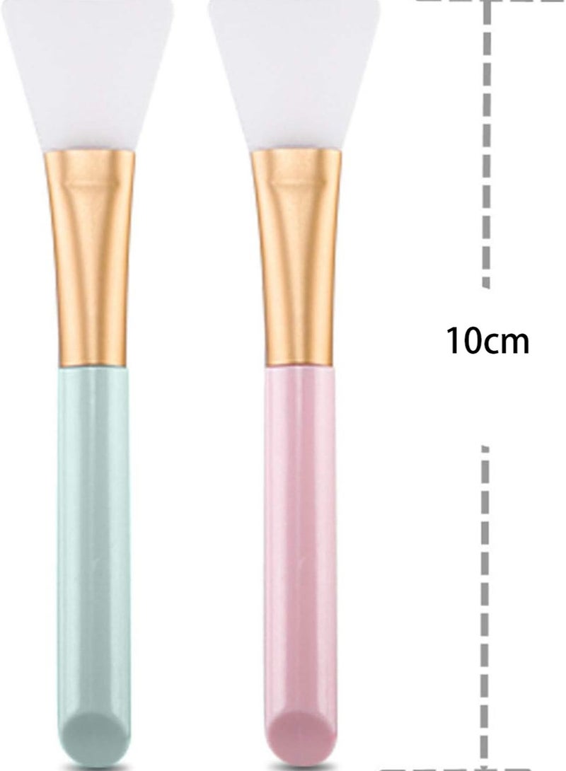 MJZ 2PCS Silicone Face Mask Brush, Mask Beauty Tool Soft Silicone Facial Mud Mask Applicator Brush Hairless Body Lotion And Body Butter Applicator Tools  - Image 2