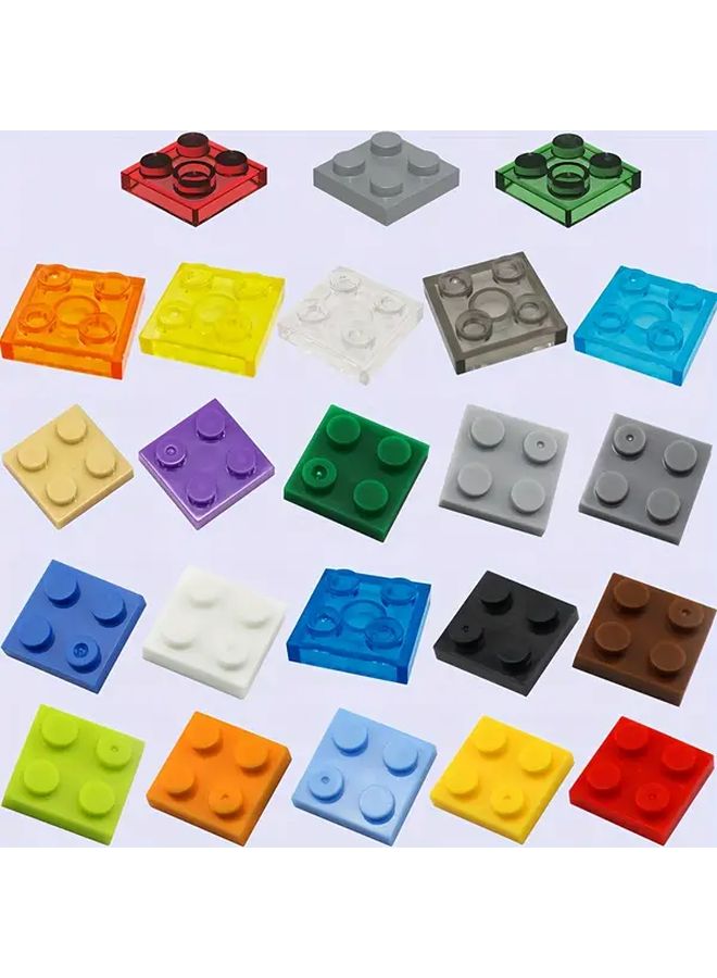 2pcs Set Transparent Orange Base Mini Building Blocks Water Park DIY Toy Christmas Gift - Image 4