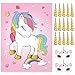 ASTARON Pin The Horn on The Unicorn Birthday Party Game with 30 Horns for Unicorn Party Supplies Favors Girls Rainbow Party Decorations Pin The Tail Game for Christmas - Image 2