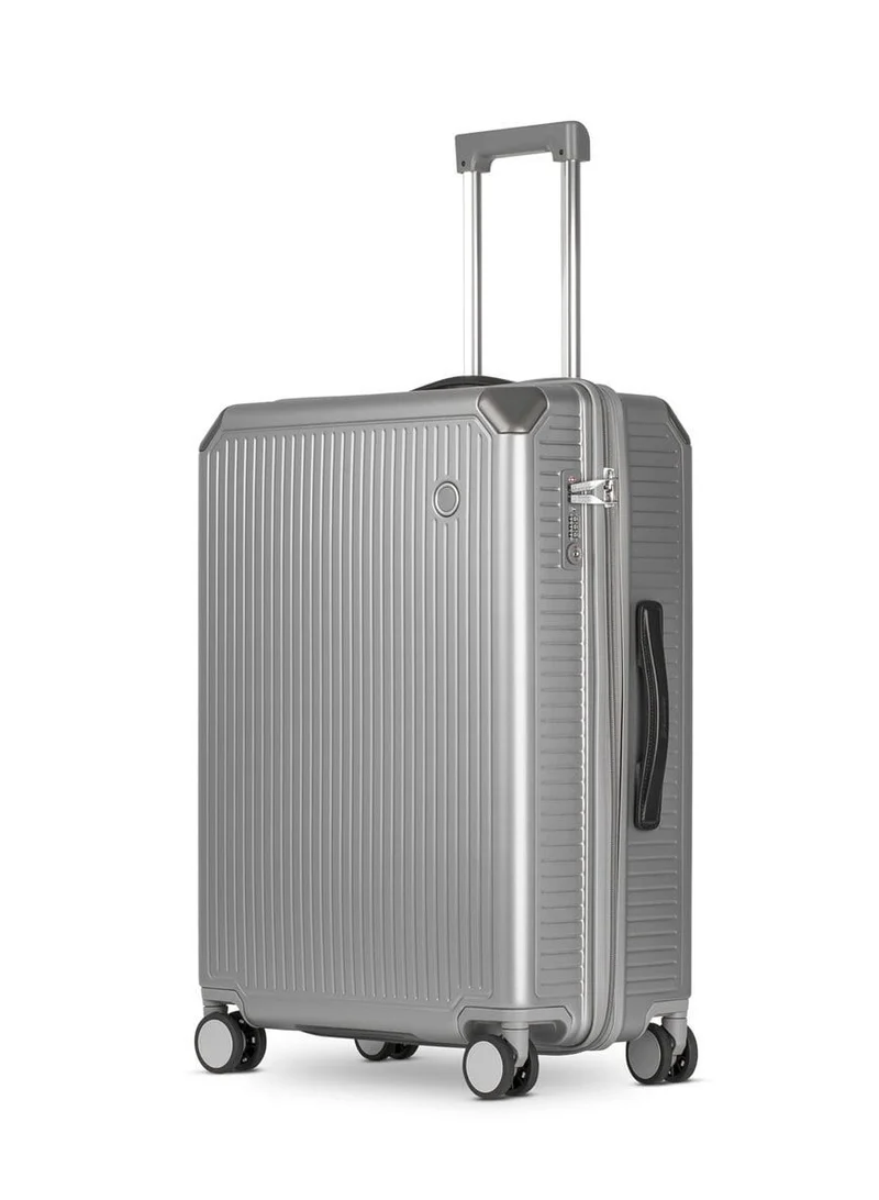 إيكولاك Echolac Shogun 54cm 4 Double Wheel Cabin Luggage Trolley Silver