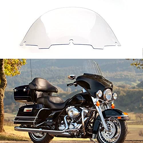 WYNMOTO 13" Clear Windshield Windscreen for '96-'13 Harley Davidson Touring Street/Electra Glide/Tri Glide - Image 5