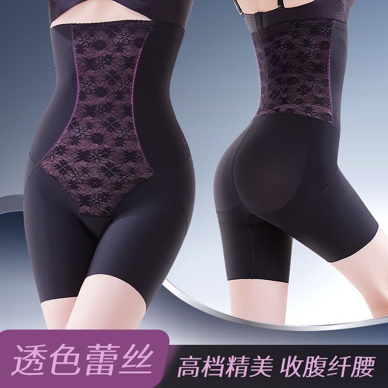 Live Explosions Polylactic Acid Hip Purification Belly Pants Waist Slimming Shaping High Waist Lace Pants Spot - Image 3