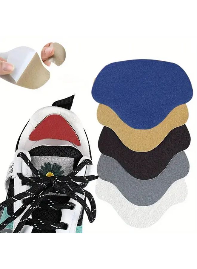 White Self Adhesive Suede Heel Pads 12pcs 6 Pairs Anti Friction Shoe Cushion - Image 4