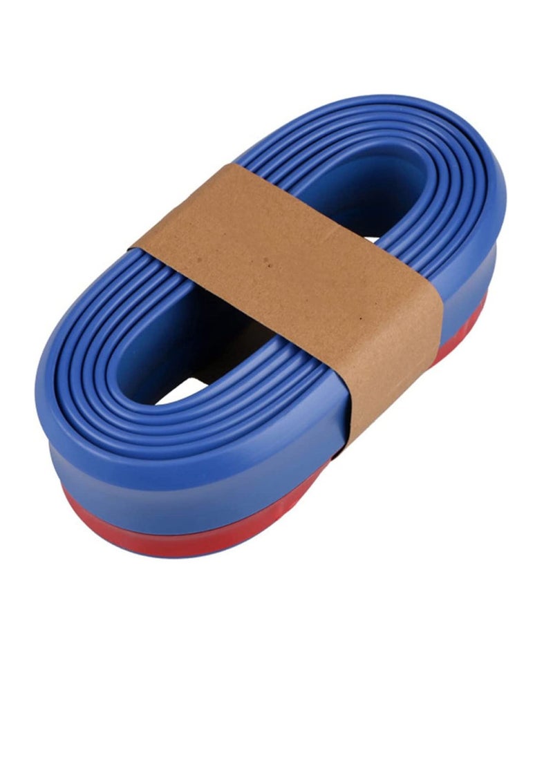 Generic ﻿2.5m Car Univesal Flexible Rubber Front Bumper Lip Splitter Body Side Skirt Protector - Blue  - Image 2