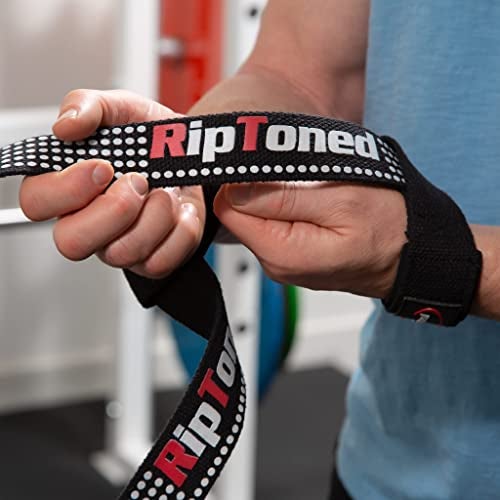 Rip Toned Max Performance Wrist Straps For Weightlifting - 23" Weight Lifting Straps for Men, Women (Padded) - Cotton Gym Wrist Wraps for Deadlift, Strength Training, Powerlifting, Bodybuilding - Image 2