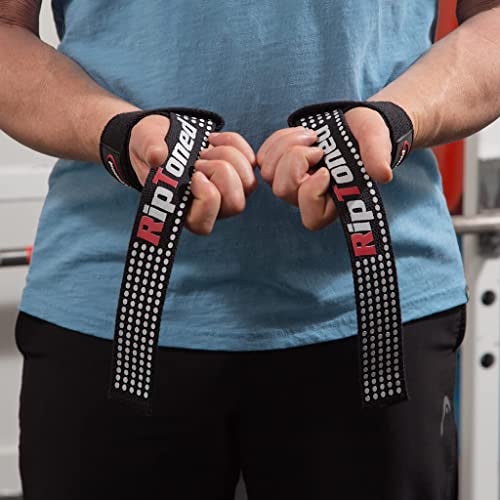Rip Toned Max Performance Wrist Straps For Weightlifting - 23" Weight Lifting Straps for Men, Women (Padded) - Cotton Gym Wrist Wraps for Deadlift, Strength Training, Powerlifting, Bodybuilding - Image 3