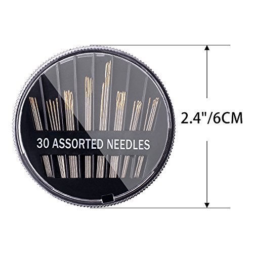 Petutu 30 Count Assorted Hand Sewing Needles Per Pack, Total 4 Pack - Image 2