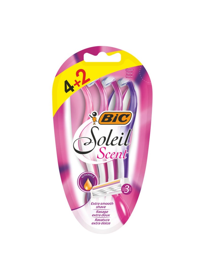Bic شفرة حلاقة للسيدات ثلاثية الشفرات من سولييل في عبوة بلاستيكية - Image 1