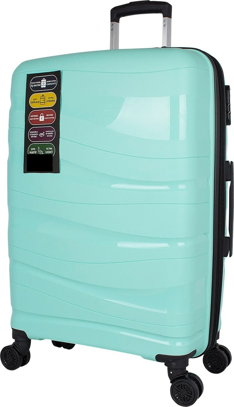 اسبويك Polypropylene Silicone Unbreakable Pp Suitcase Set of 3